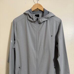 Vuori Outdoor Trainer Shell Zip-Up Jacket Platinum Linen Texture - M